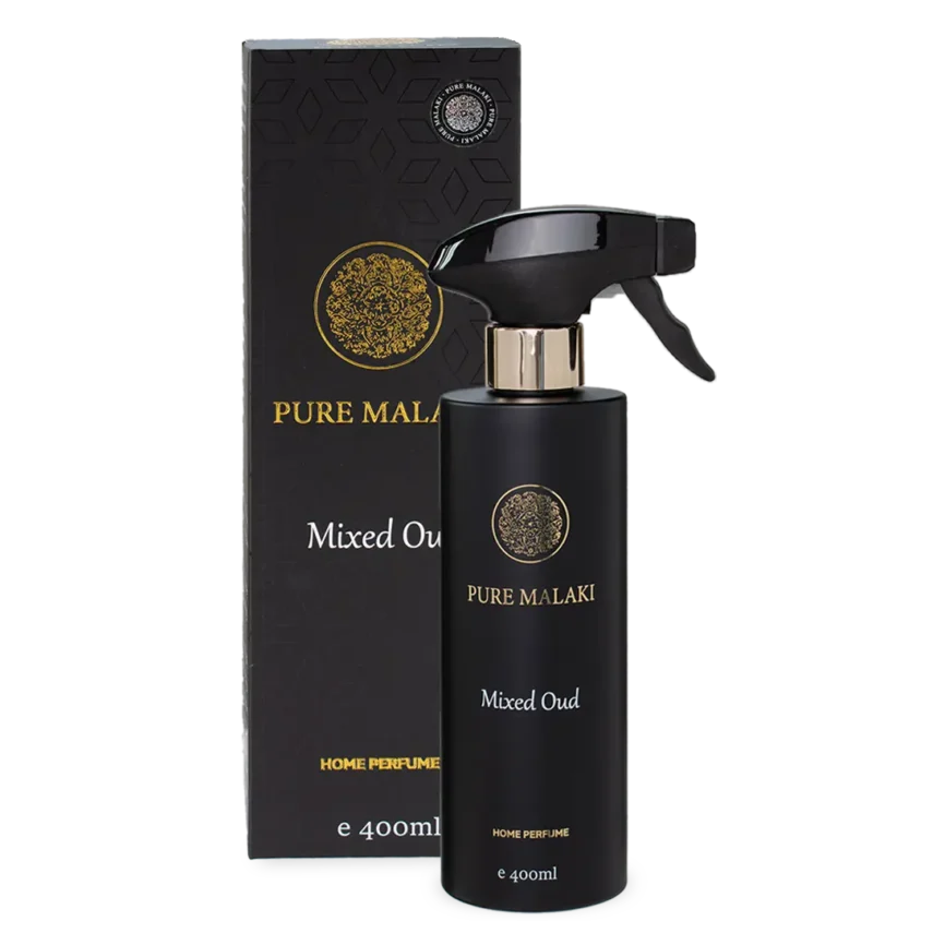 Luxe huisgeur fles en verpakking Mixed Oud van PureMalaki®