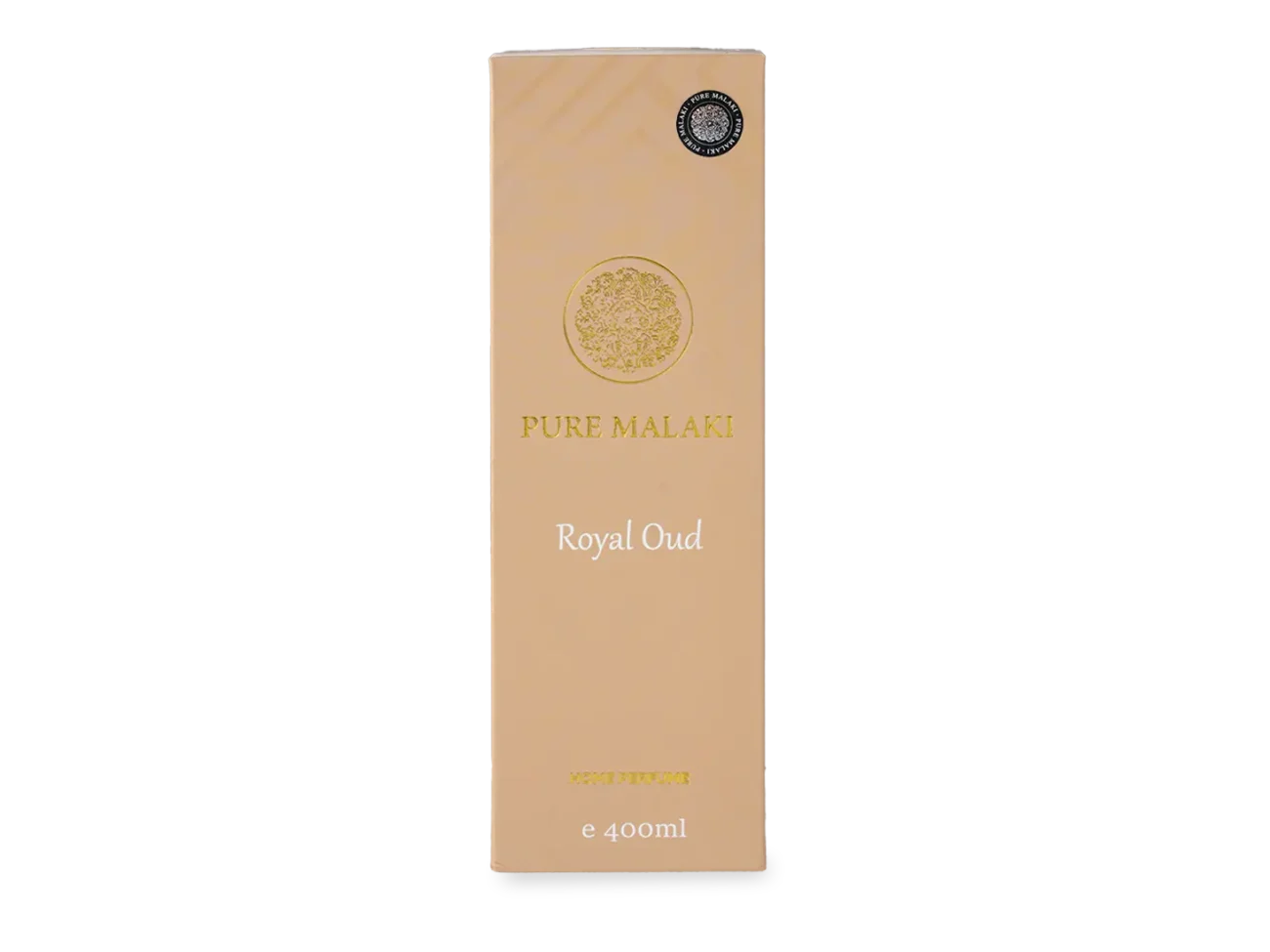 Verpakking van luxe huisgeur Royal Oud van PureMalaki®