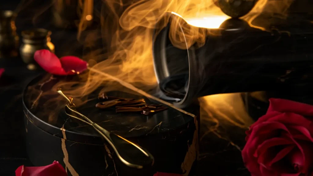 Mixed Oud collectie met donkere sfeer, rozen en rook – luxe huisgeuren